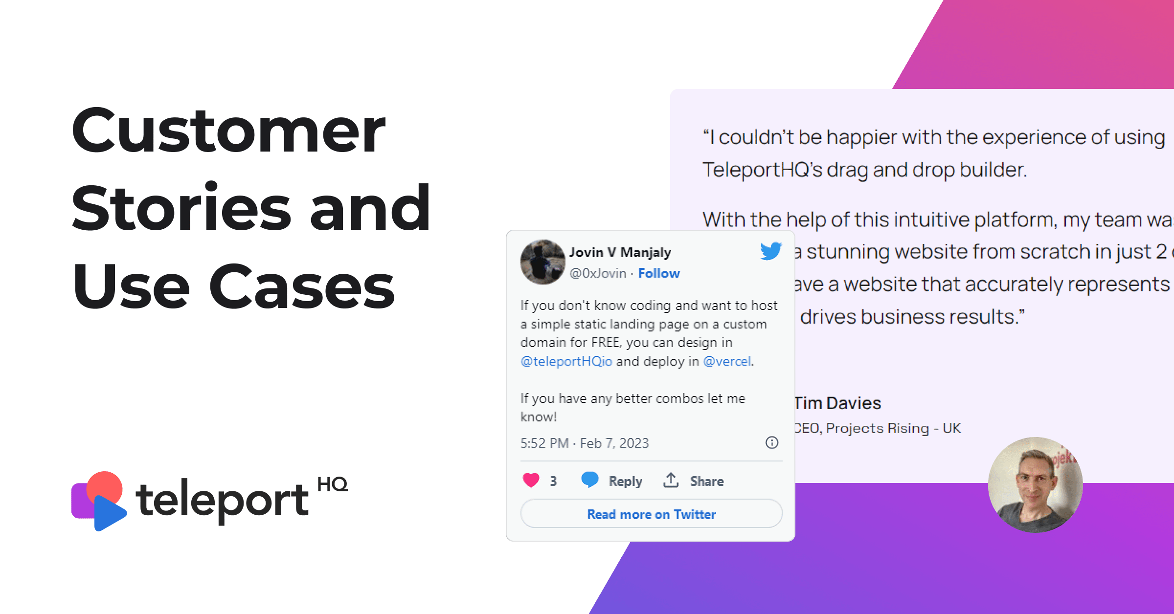 Customer Stories And Use Cases: How Our Users Succeed